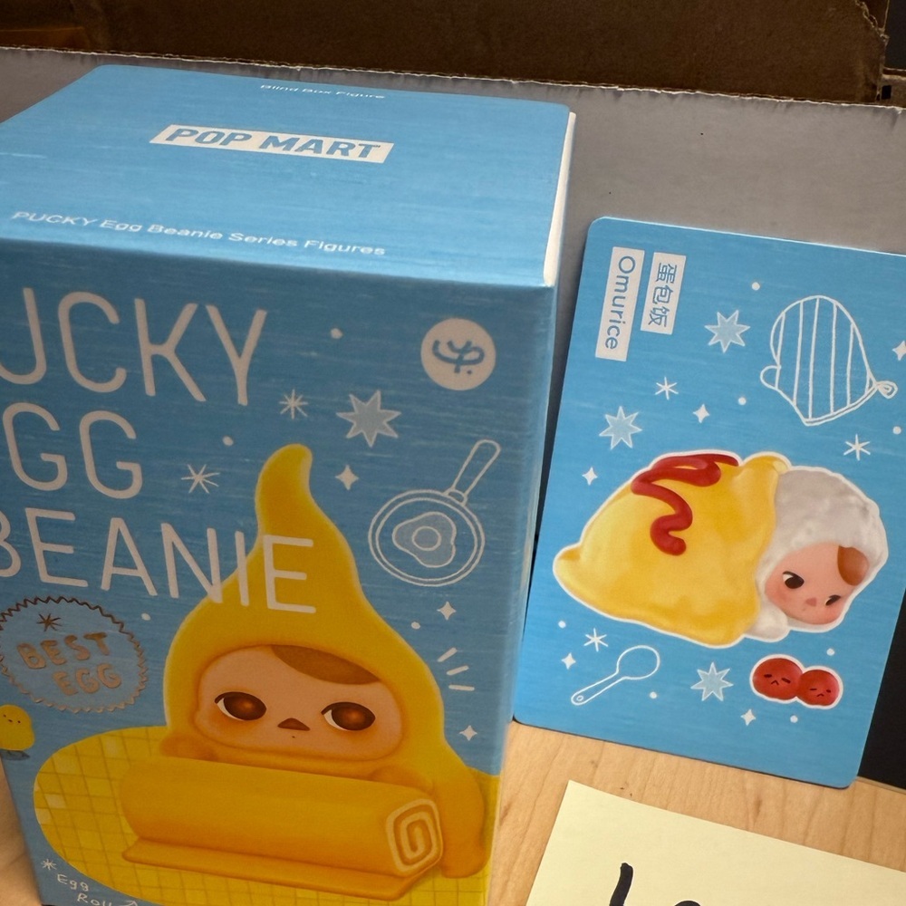 Pop Mart Pucky Egg Beanie Omurice Figure